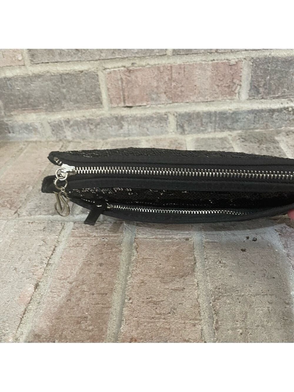 Victoria's Secret Black Sequin Clutch - Picture 3 of 10